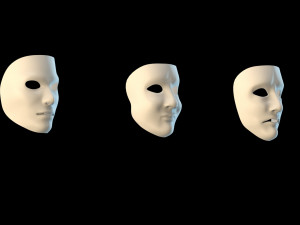 Scared three Mask Modèle 3D