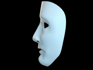 Scared three Mask Modèle 3D
