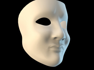 Scared three Mask Modèle 3D
