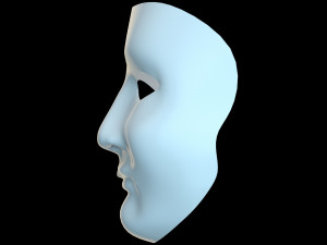 Scared three Mask Modèle 3D