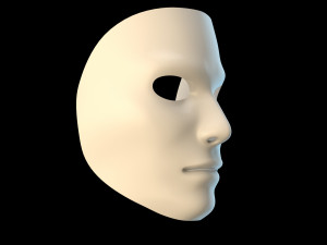 Scared three Mask Modèle 3D