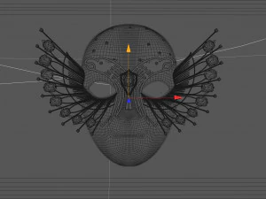 M&aacute;scara dourada Modelo 3D