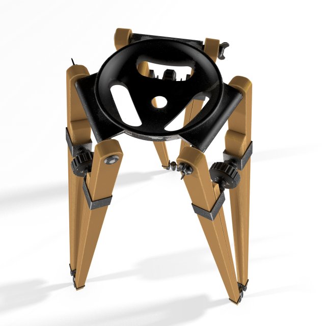 Vintage cinema camera tripod Model 3D .c4d .max .obj .3ds .fbx .stl .blend 