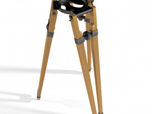 Vintage cinema camera tripod Model 3D