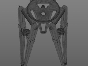 Vintage cinema camera tripod Model 3D