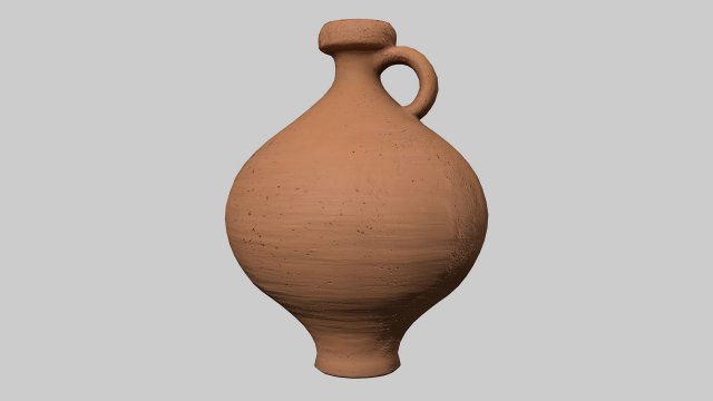 Antique clay jug 01 3D Model .c4d .max .obj .3ds .fbx .stl .blend 