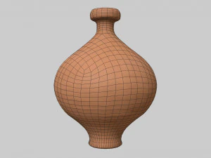 Antique clay jug 01 3D Model