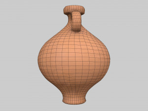 Antique clay jug 01 3D Model