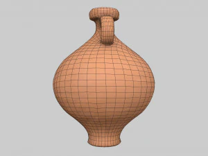 Antique clay jug 01 3D Model