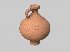 Antique clay jug 01 3D Model