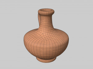 Antique clay jug 02 3D Model