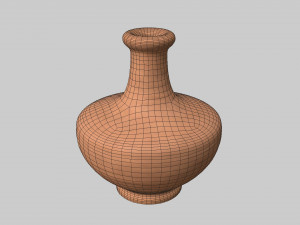 Antique clay jug 02 3D Model