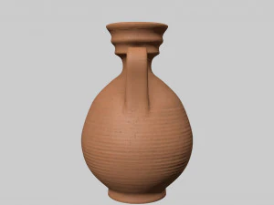Rzymski gliniany dzbanek Model 3D