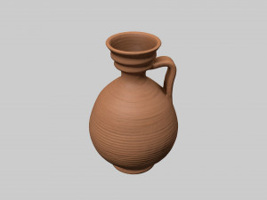 Roman clay jug 3D Model