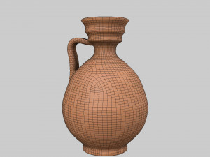 Roman clay jug 3D Model