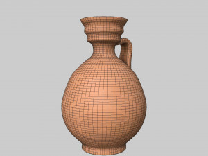 Roman clay jug 3D Model