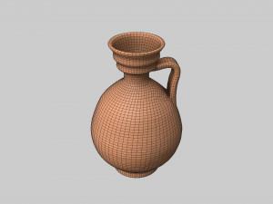 Roman clay jug 3D Model
