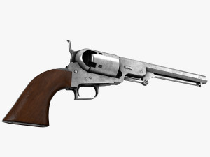 Old scratched pistol 3D Models