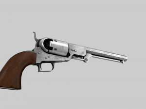 Old scratched pistol 3Dモデル