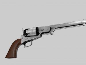 Old scratched pistol 3Dモデル