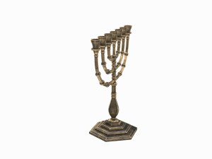 Menorah Model 3D