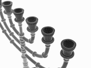 Menorah Model 3D