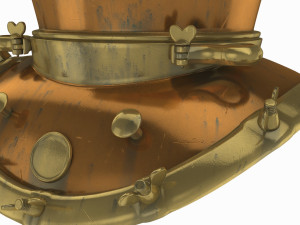 Old scuba helmet 3D Model