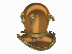 Old scuba helmet 3D Model