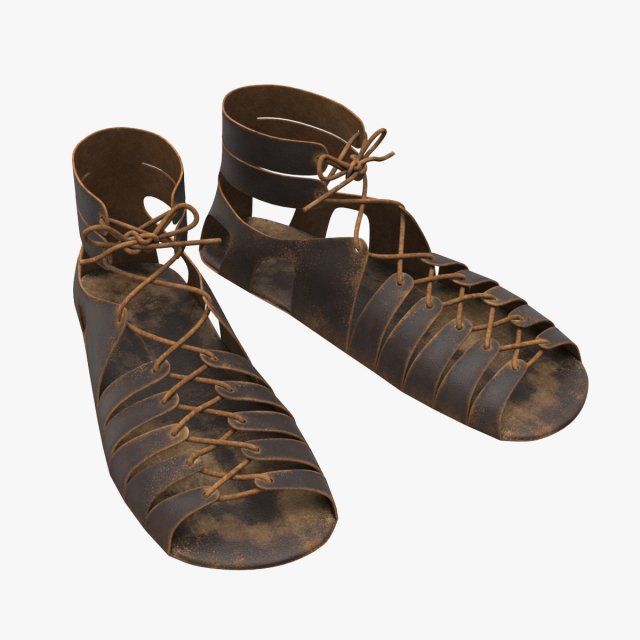 Roman legionary shoes Modelo 3D .c4d .max .obj .3ds .fbx .stl .blend 