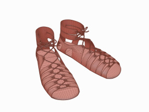Roman legionary shoes Modelo 3D