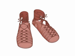 ローマ軍団の靴 3Dモデル