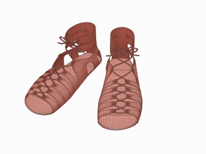 Roman legionary shoes Modelo 3D