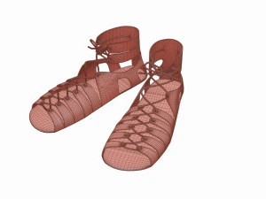 ローマ軍団の靴 3Dモデル