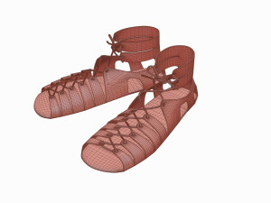 Roman legionary shoes Modelo 3D