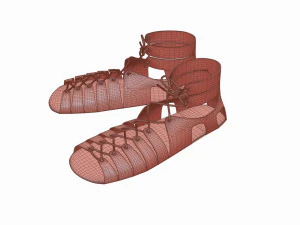 ローマ軍団の靴 3Dモデル