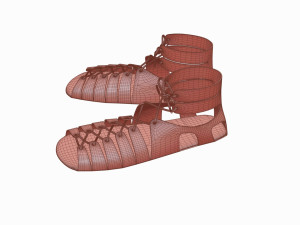 Roman legionary shoes Modelo 3D