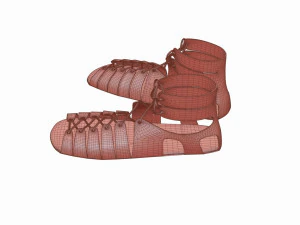 ローマ軍団の靴 3Dモデル