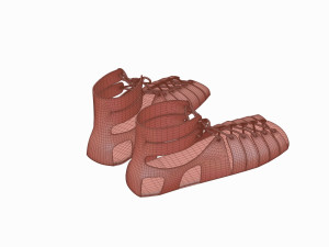 Roman legionary shoes Modelo 3D