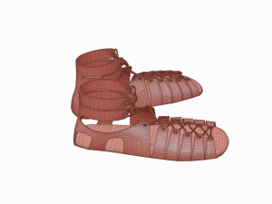 Roman legionary shoes Modelo 3D