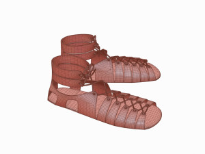 Roman legionary shoes Modelo 3D
