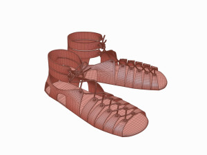 Roman legionary shoes Modelo 3D