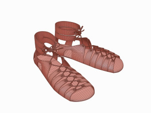 Roman legionary shoes Modelo 3D