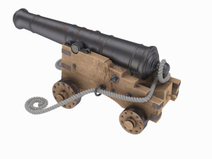 Old navy cannon 3Dモデル