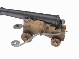 Old navy cannon 3Dモデル