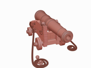 Old navy cannon 3Dモデル
