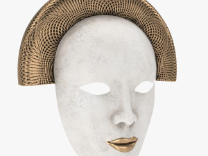 Old Chinese mask 3D Model