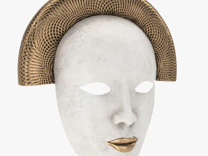 पुराना चीनी मुखौटा 3D मॉडल