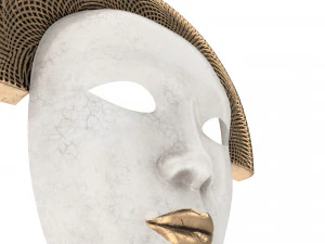 Old Chinese mask 3D Model