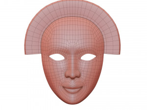 Old Chinese mask 3D मॉडल