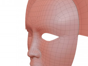 Old Chinese mask 3D मॉडल